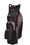 Majek Premium Black Red Charcoal Golf Bag 9.5 inch 14-Way Friendly Separator