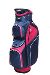 Majek Navy Blue Pink Golf Bag 9 inch 14-Way Friendly Separator Top