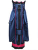 Majek Premium Navy Blue Pink Golf Bag 9.5 inch 14-Way Friendly Separator
