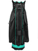 Majek Premium Black Teal Golf Bag 9.5 inch 14-Way Friendly Separator