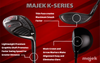 Senior Men's Majek K-Series 5 Wood Golf Club, Right Handed Senior Flex with Men's Senior Size Black Pro Velvet Grips
